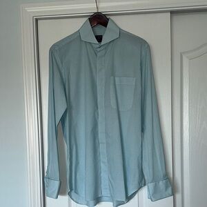 Modena Elegant Blue Checkered Dress Shirt